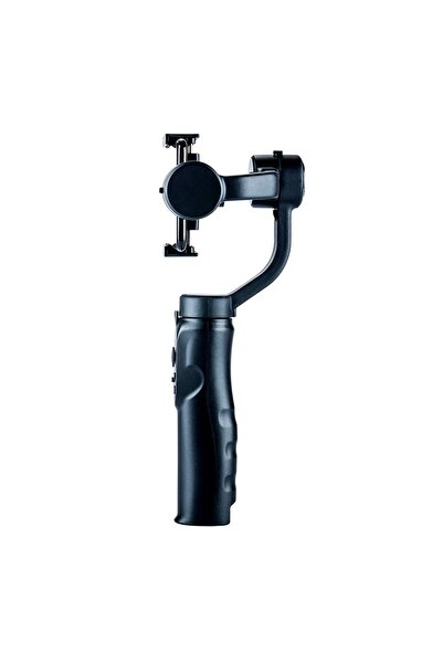 Techsuit Gimbal pentru telefon cu 3 axe și joystick, Micro-USB - (H4) - Negru