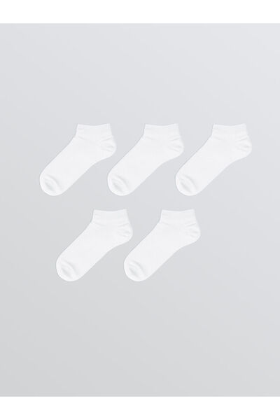 LC Waikiki Sparkling Selections from Shining Store |   Women's Plain Booties Socks 5 Pack