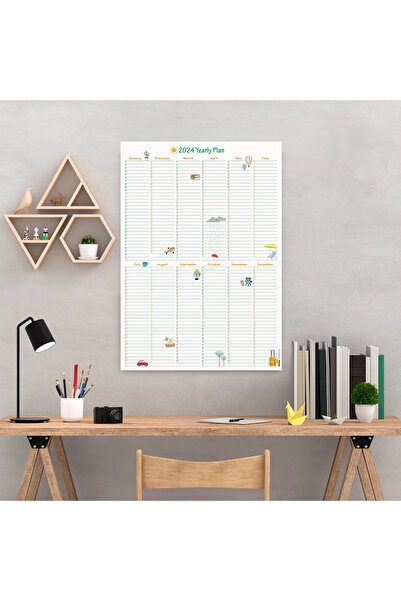 bi'aldım 2026 Yıllık Planlayıcı Duvar Takvimi, Seyahat Modu, 2026 Planlayıcı Takvim, Aylık Planlayıcı, 2026 Y