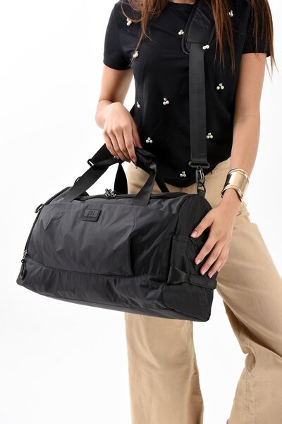 Çanta Trend Ultralight Chic și impermeabil Geantă de călătorie de mână de dimensiuni mari Model negru: (571-13-9H)