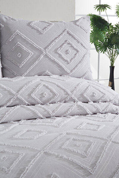 bursa çeyiz Artemis 3 Piece Double Pique Set Gray