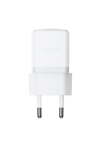 Baseus EU Charger 20W, Type-C, 1m - Palm (P10111602213-01) - Moon White