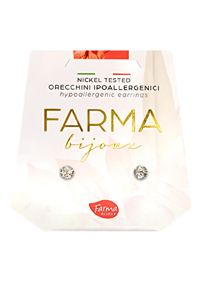 Farma Bijoux Xiius 3.3mm Crystal Medical Hoop Earrings with Swarovski® Crystals