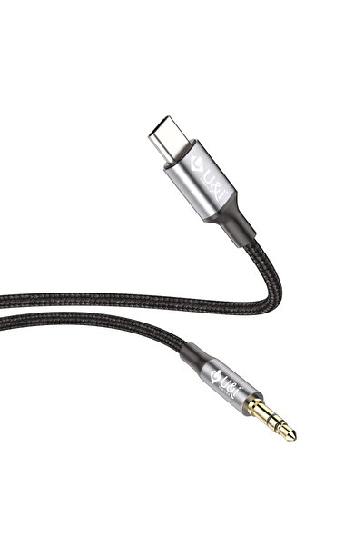U & I Born To Win كابل AUX، من النوع C إلى مقبس 3.5 مم، 1 متر، رفيع للغاية، م...