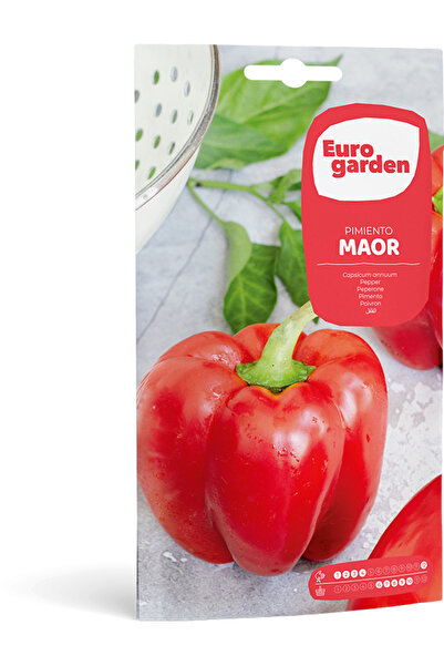 EURO GARDEN Pepper Maor (Pimiento Maor) Premium Quality Seeds Made in Spain