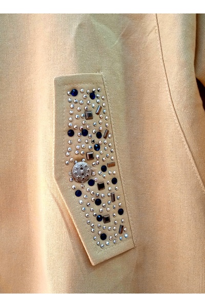 SGS Le Viva Hooded Pockets Stone Detailed Linen Jacket