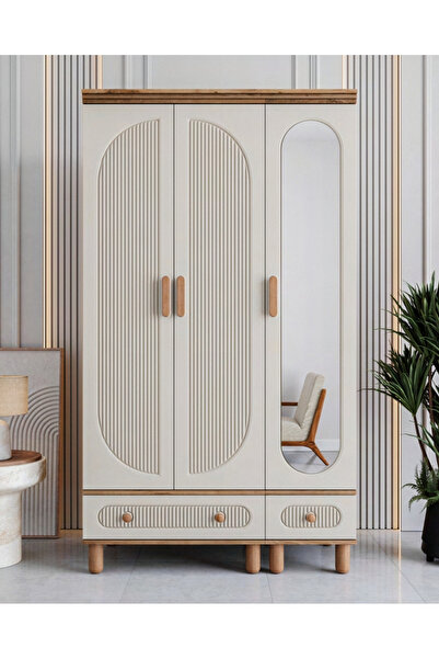 miracool Milen 3 Kapılı Dolap / %100 MDF