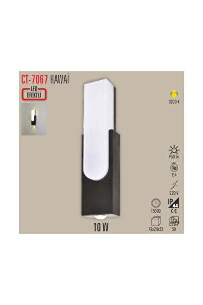 Cata CT 7067 10W Hawai Dış Mekan Led Aplik