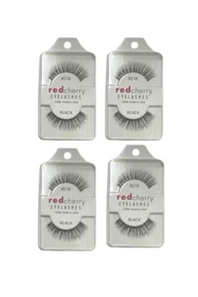 Red Cherry Red Cherry False Eyelashes 218# (Pack of 4 Pairs)