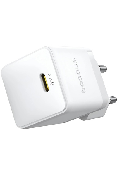 Baseus EU Charger 20W, Type-C - Palm (P10111602213-00) - Moon White