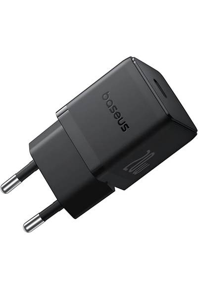 Baseus EU Charger 20W, Type-C - Palm (P10111602113-00) - Cluster Black