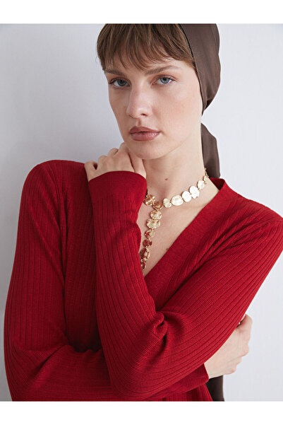 LC Waikiki Sparkling Selections from Shining Store |   V-Neck Women's Knitwear Cardigan