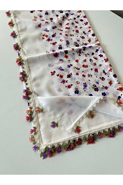 REYYAN El işi İğne Oyalı Yazma/iğne Oyası/iğne işi yemeni/el işi tülbent/baş örtüsü