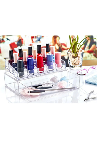 SepetBudur Nail Polish and Manicure Set Organizer Royaleks-Ak613
