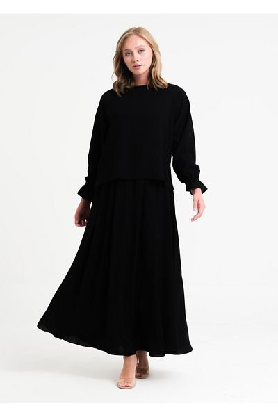 Armağan Raglan Sleeve Skirt Suit