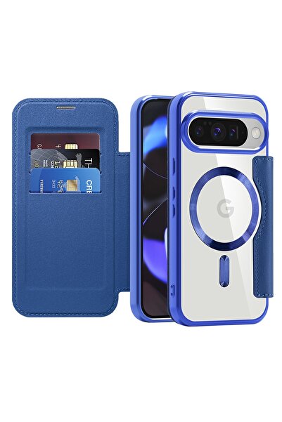 Techsuit Husă pentru Google Pixel 10 / 10 Pro - SmartMag Book Case - Albastră