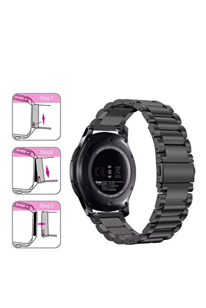 Cool Cold Huawei Watch 3 Gt Gt2 Gt2e Gt3 Gt4 Gt 5 Pro Se Metal (46mm) Uyumlu (22 mm) Paslanmaz Kordon