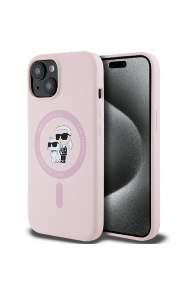 Karl Lagerfeld Husă pentru iPhone 15 Plus - Karl Lagerfeld Silicon MagSafe (K...