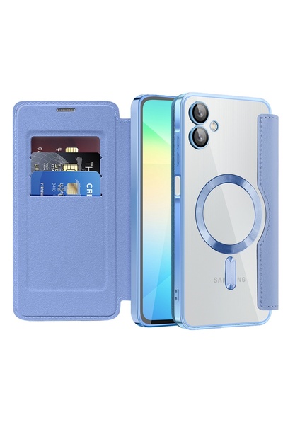 Techsuit Carcasă pentru Samsung Galaxy A06 - SmartMag Book Case - Albastru de...