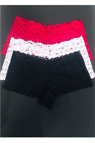 FEMMEA Three Color Lace Boxer Set