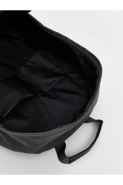 LC Waikiki Anthracite Plain Zippered Men's Backpack