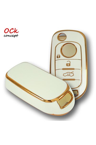 ock concept حافظة مفاتيح السيارة من فيات إيجيا سوستالي بوكس ​​بيضاء اللون، حافظة مفاتيح السيارة