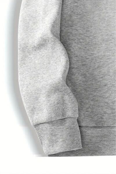 Elvino California Printed Half Zipper Stand Collar 3 Thread Thick Winter Women's / Men's Unisex Sweatshirt