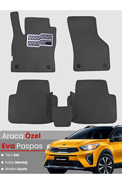 stiloto مجموعة كاملة من سجادة EVA المتوافقة مع Kia Stonic (2017-2025) - مطابق...