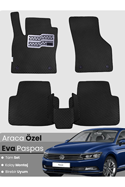 stiloto مجموعة كاملة من سجادة EVA المتوافقة مع سيارة Volkswagen Passat B8 (20...