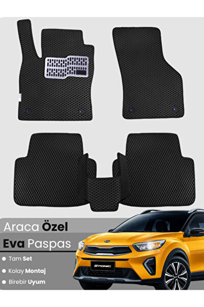 stiloto مجموعة كاملة من سجادة EVA المتوافقة مع Kia Stonic (2017-2025) - مطابق...