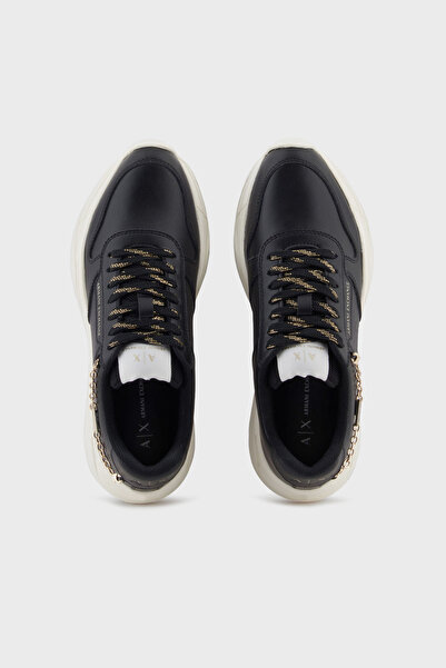 Armani Exchange Logo Genuine Leather Thick Sole Sneaker Shoes Shoes Xw001617 Af17443 Mc00