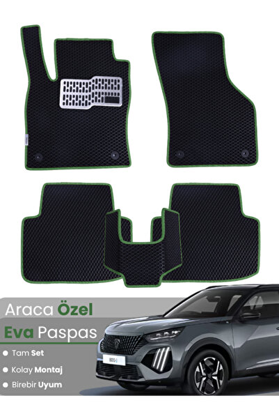 stiloto مجموعة كاملة من سجادة EVA المتوافقة مع بيجو 2008 الكهربائية (2023-202...