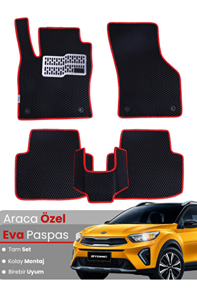 stiloto مجموعة كاملة من سجادة EVA المتوافقة مع Kia Stonic (2017-2025) - مطابق...