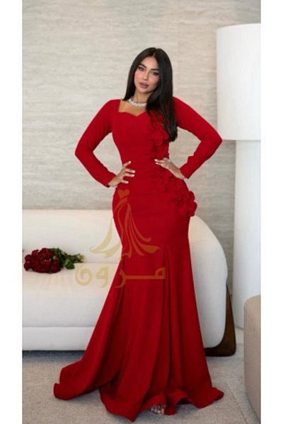 MEZON FASHION Elegant Dress with Embossed Flowers