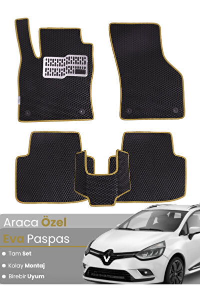 stiloto مجموعة كاملة من سجادة EVA المتوافقة مع Renault Clio 4 Station Wagon (...