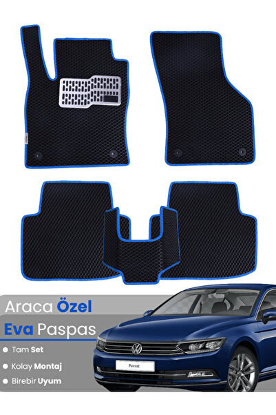 stiloto مجموعة كاملة من سجادة EVA المتوافقة مع سيارة Volkswagen Passat B8 (20...