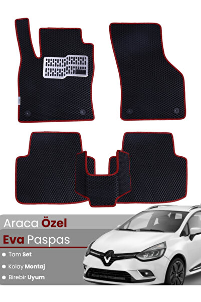 stiloto مجموعة كاملة من سجادة EVA المتوافقة مع Renault Clio 4 Station Wagon (...