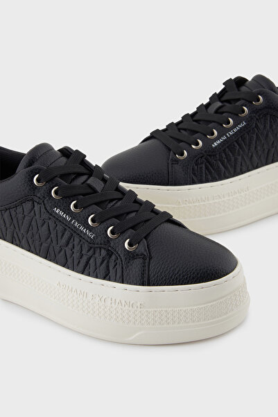 Armani Exchange Kabartmalı Logolu Platform Taban Sneaker Ayakkabı AYAKKABI XW001630 AF17351 UC