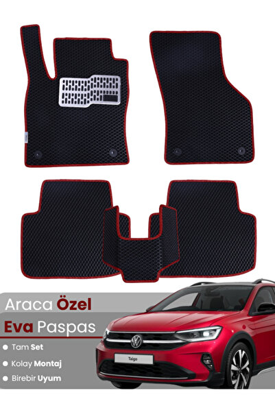 Figapp Volkswagen Taigo (2021-2025) Uyumlu EVA Paspas Tam Set–Araca Özel,Su G...