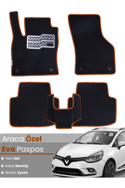 stiloto مجموعة كاملة من سجادة EVA المتوافقة مع Renault Clio 4 Station Wagon (...