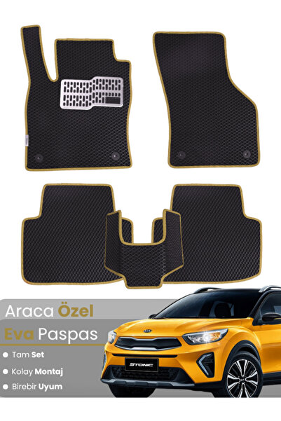 stiloto مجموعة كاملة من سجادة EVA المتوافقة مع Kia Stonic (2017-2025) - مطابق...