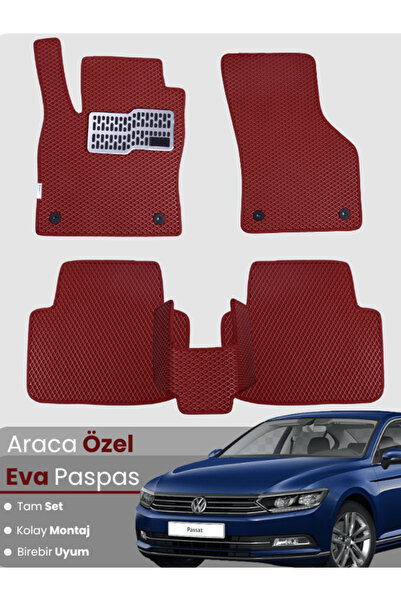 stiloto مجموعة كاملة من سجادة EVA المتوافقة مع سيارة Volkswagen Passat B8 (20...