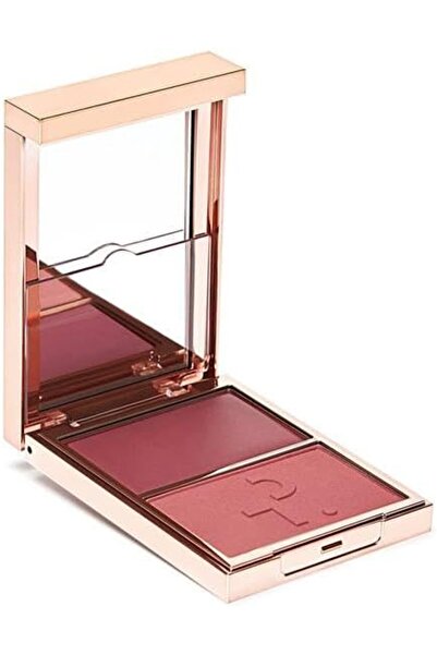 PATRICK TA أحمر خدود كريمي وبودرة مزدوج من Major Double-Take (وردي خوخي ناعم)