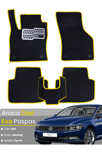 stiloto مجموعة كاملة من سجادة EVA المتوافقة مع سيارة Volkswagen Passat B8 (20...
