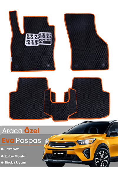 stiloto مجموعة كاملة من سجادة EVA المتوافقة مع Kia Stonic (2017-2025) - مطابق...