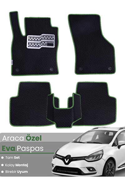 stiloto مجموعة كاملة من سجادة EVA المتوافقة مع Renault Clio 4 Station Wagon (...