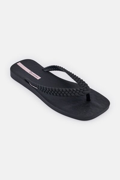 İpanema Women Brand Logo Slip On Slippers, Black