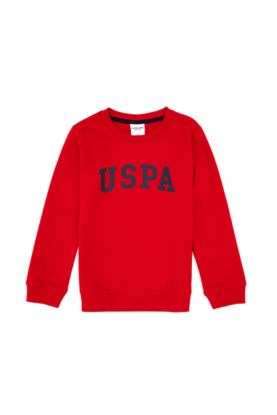 U.S. Polo Assn. Boy's Red Basic Sweatshirt 50313830-Vr171