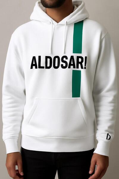 CLASSY.MODA سويت شيرت بقلنسوة بتصميم سالم الدوسري للمنتخب السعودي بثلاث خيوط ...