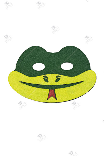 Emach Dizayn Yılan Maske Kaliteli Keçe Hayvan Figürlü Maske